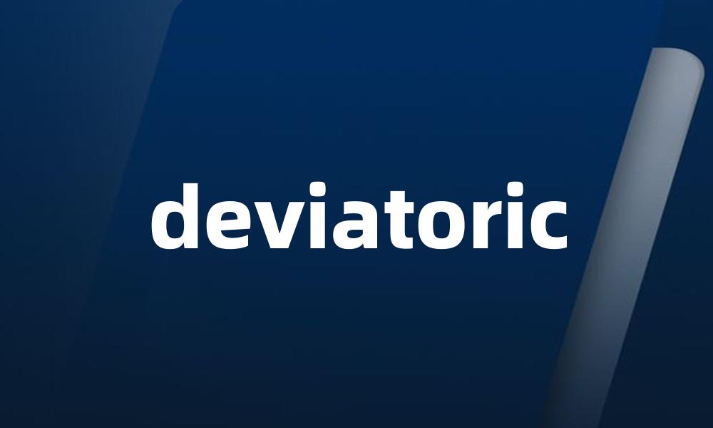 deviatoric