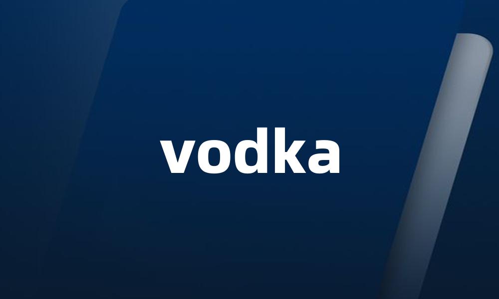 vodka