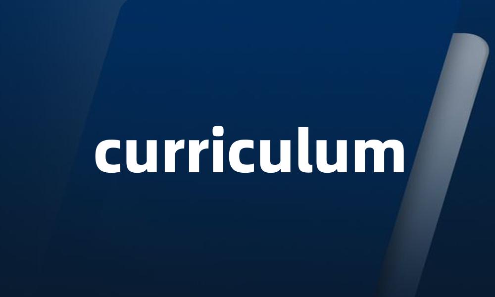 curriculum