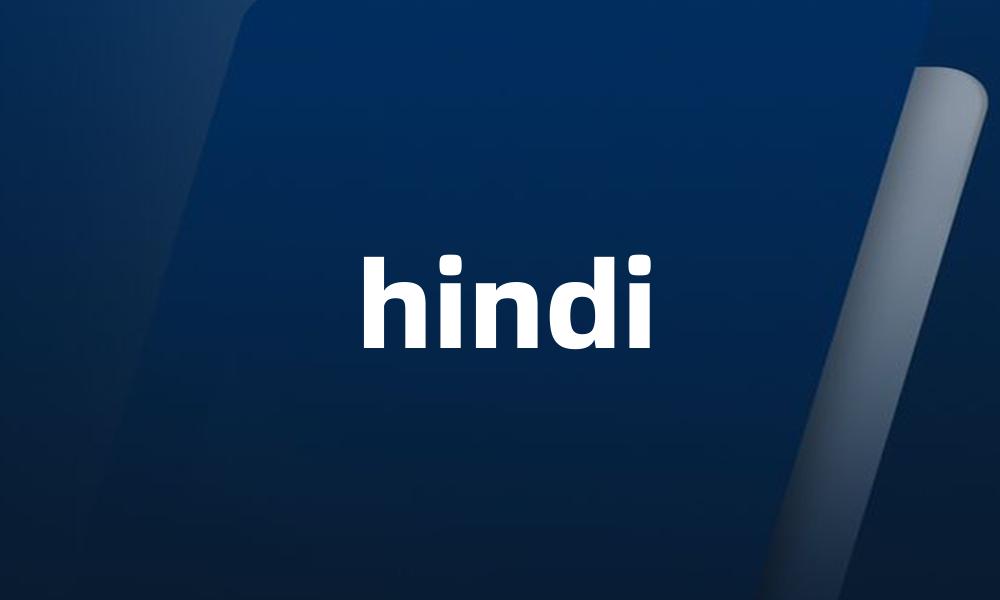 hindi