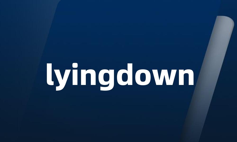 lyingdown