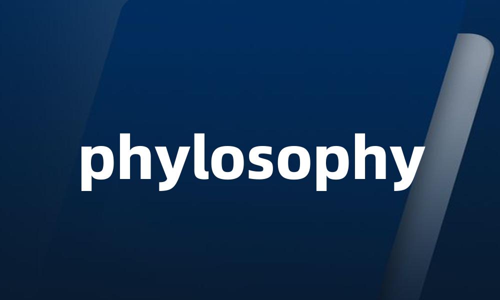 phylosophy