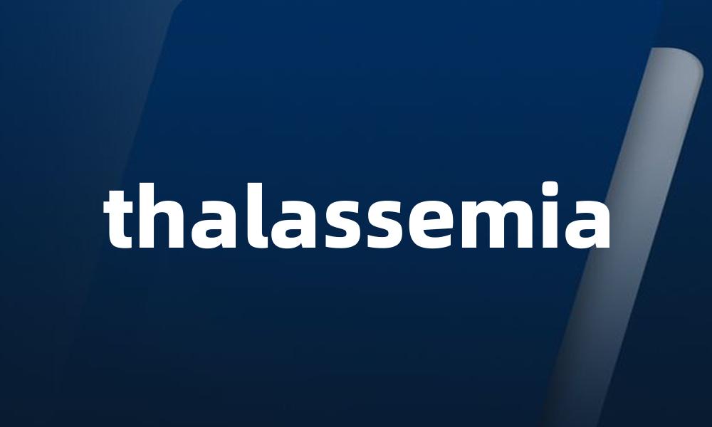 thalassemia