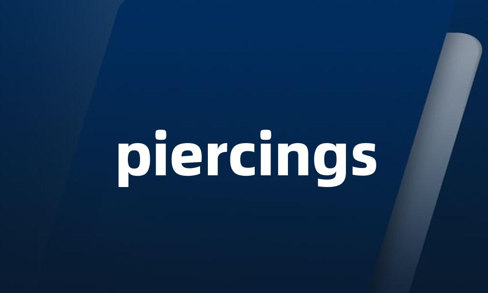 piercings