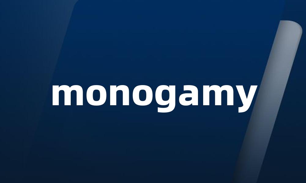 monogamy