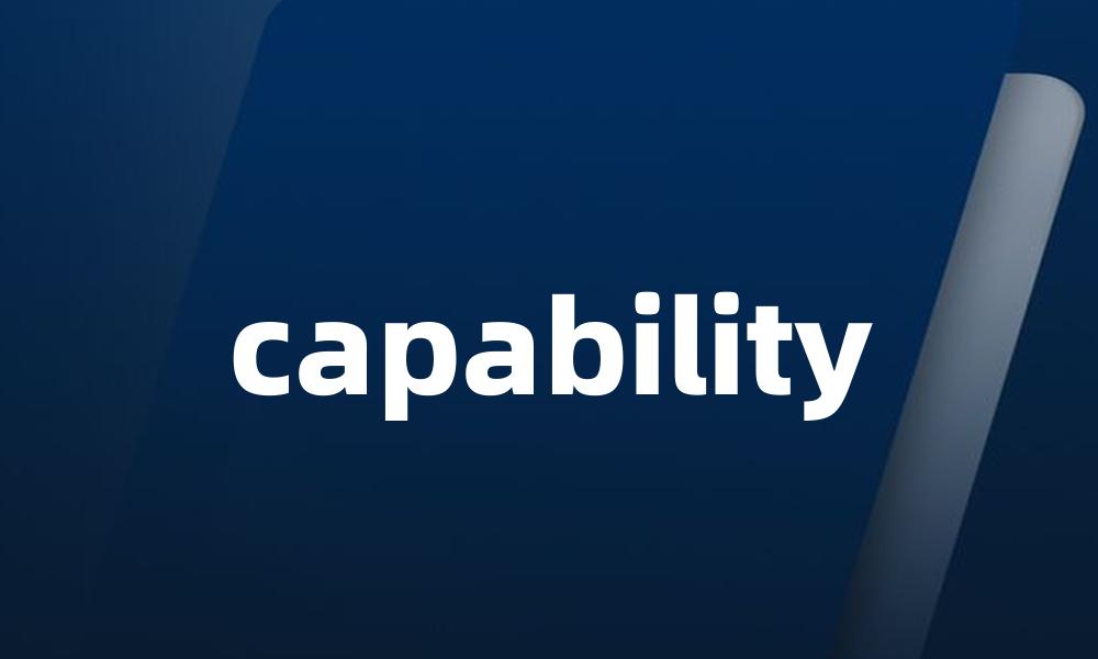 capability