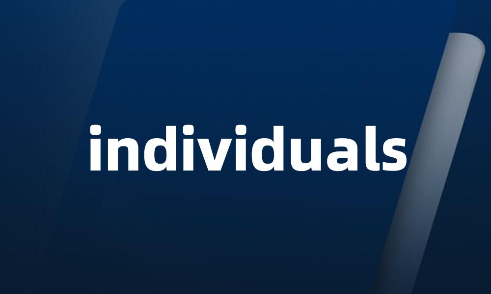 individuals