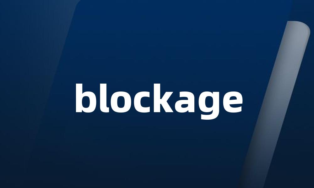 blockage