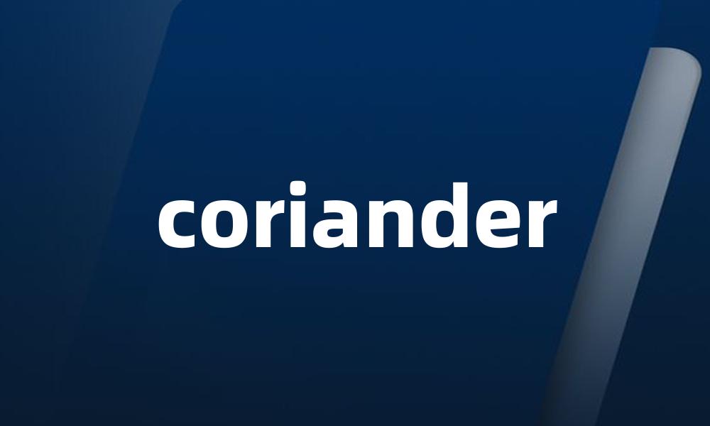 coriander