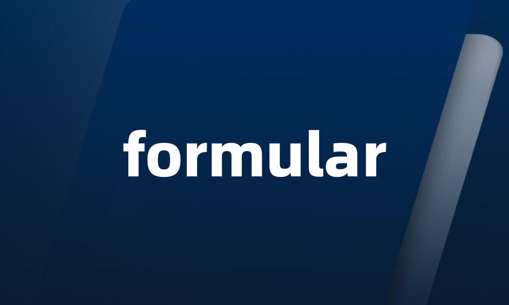 formular