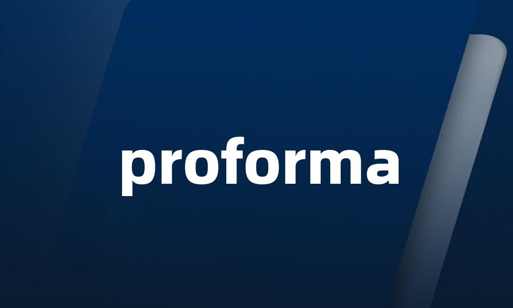 proforma