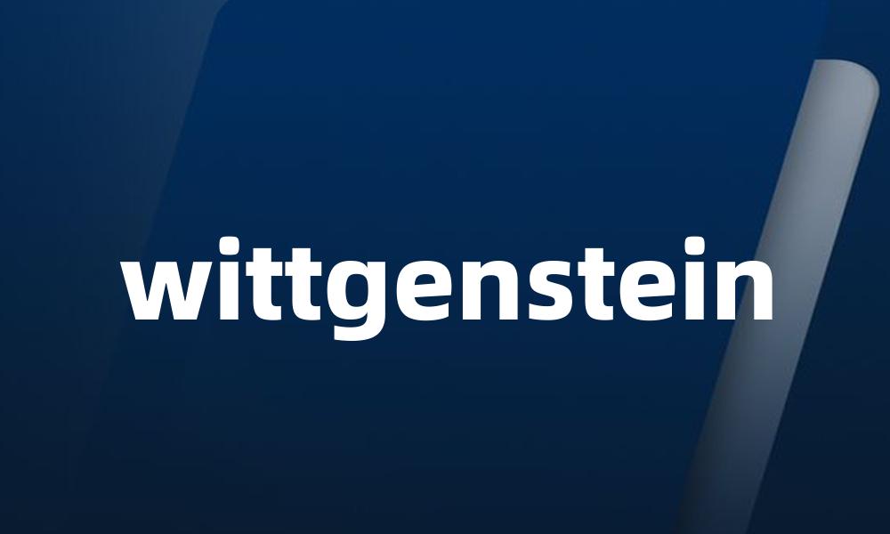 wittgenstein