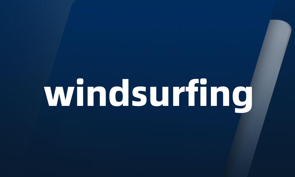 windsurfing