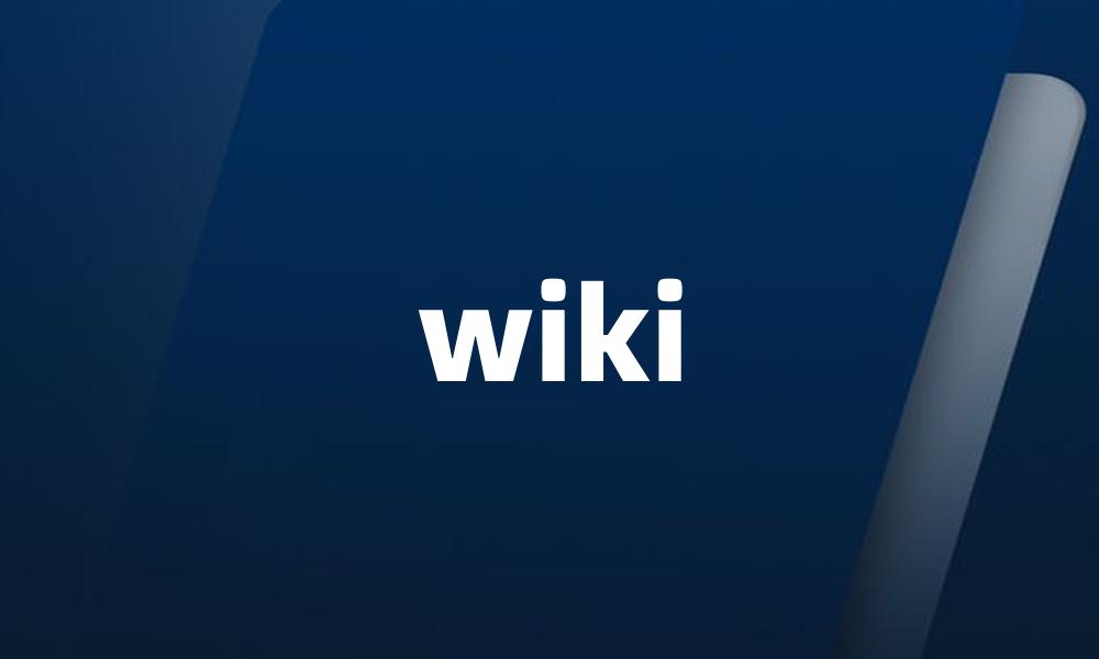 wiki