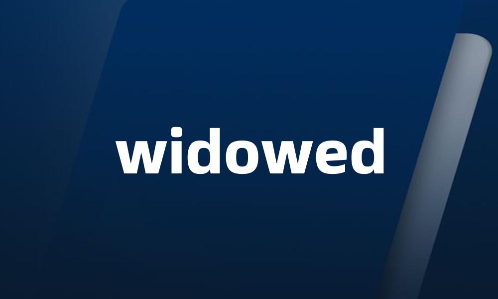 widowed