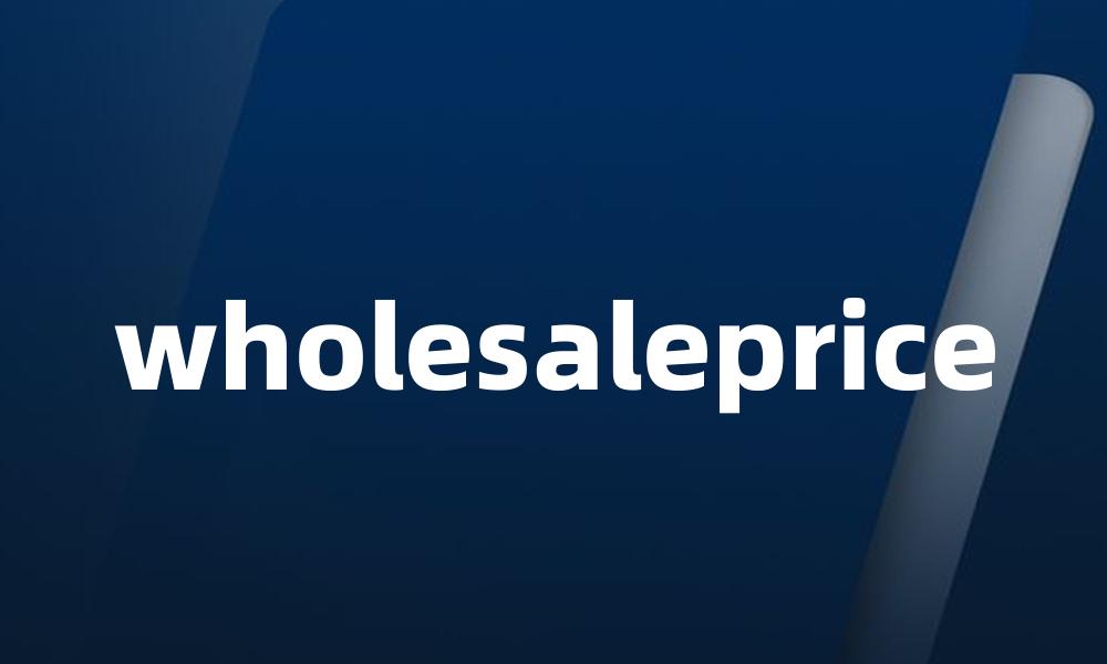 wholesaleprice