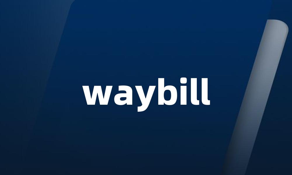 waybill