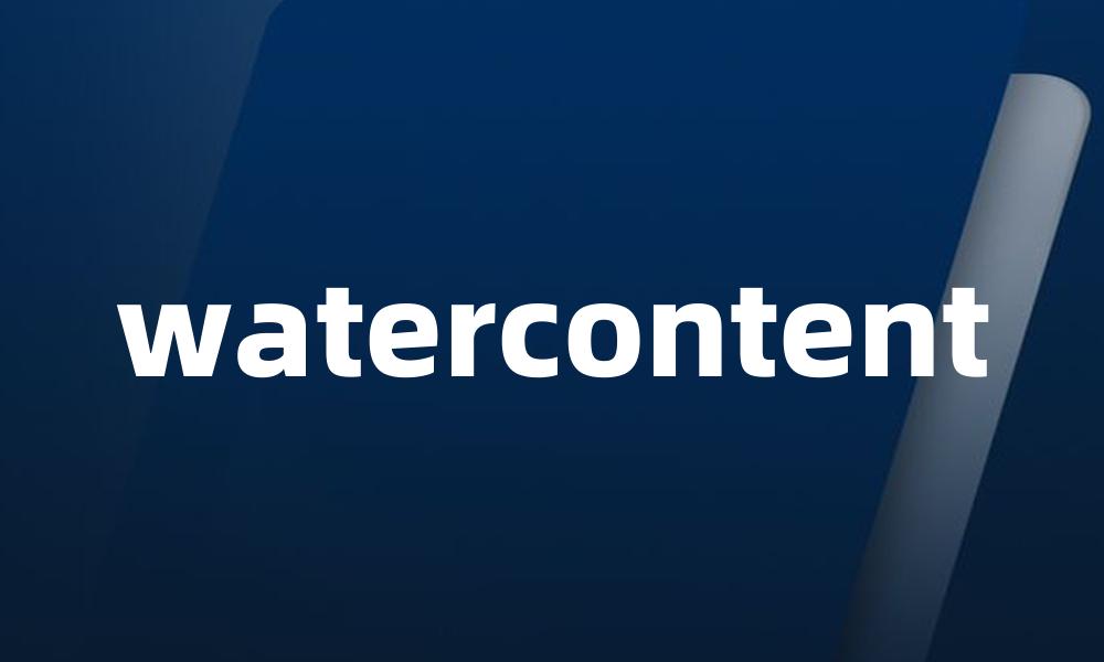 watercontent