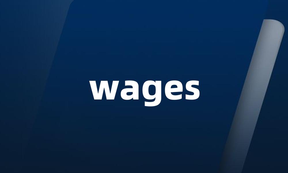 wages