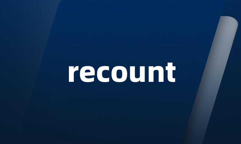 recount