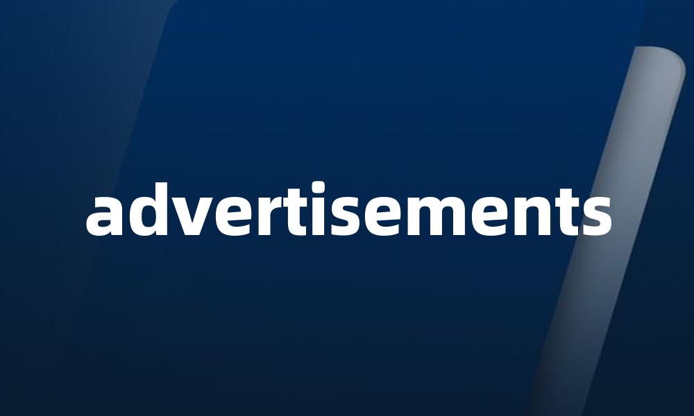 advertisements