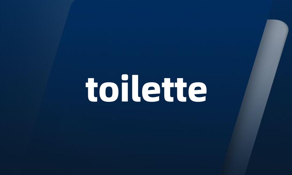 toilette