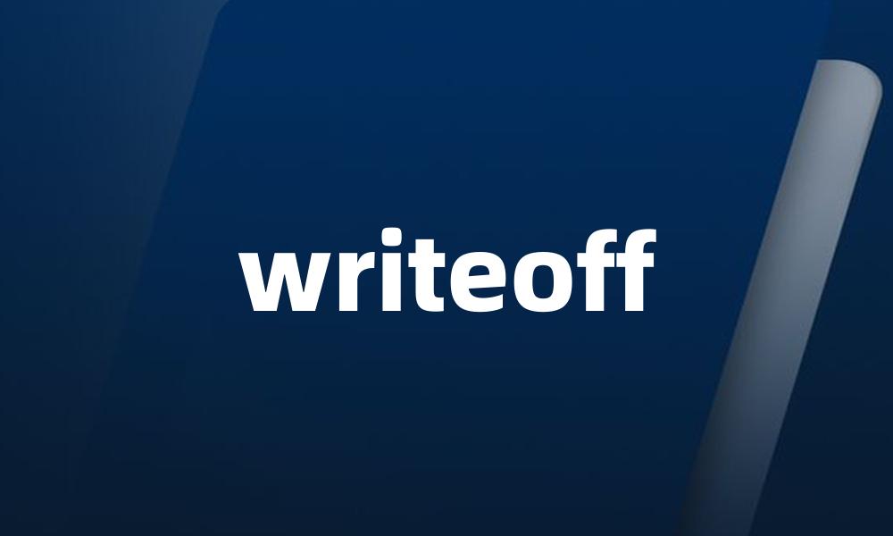 writeoff