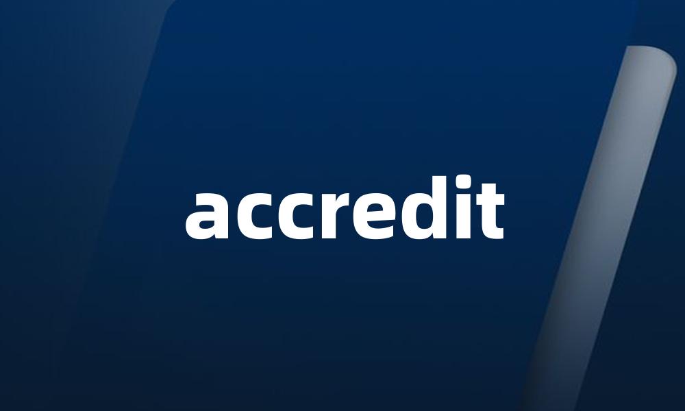 accredit