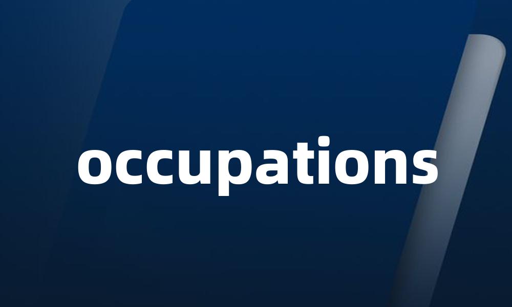 occupations