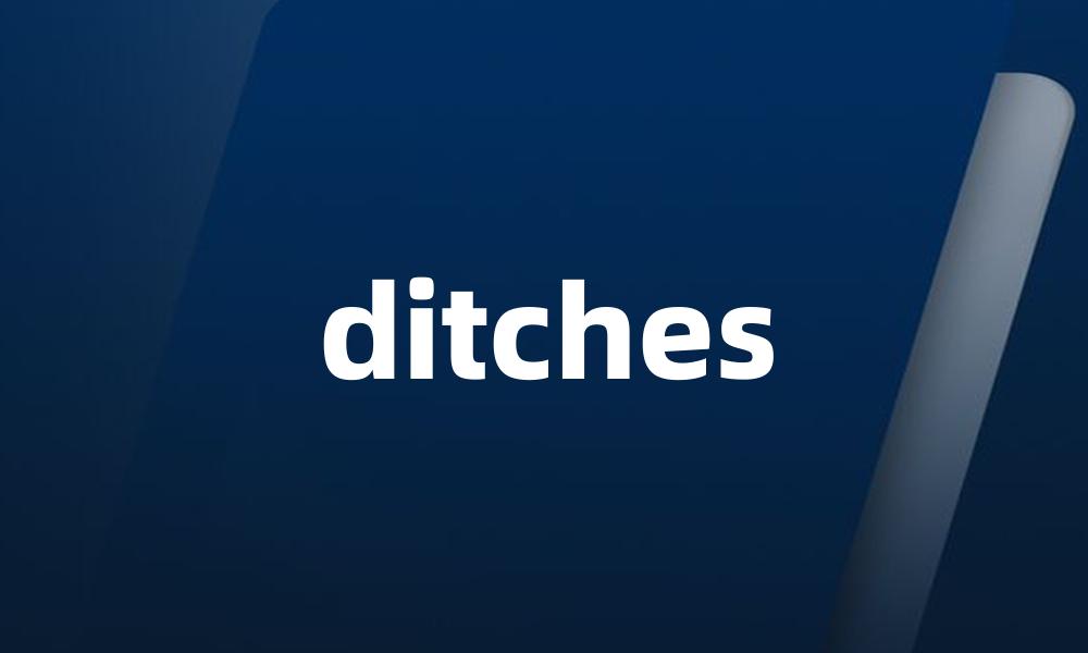 ditches