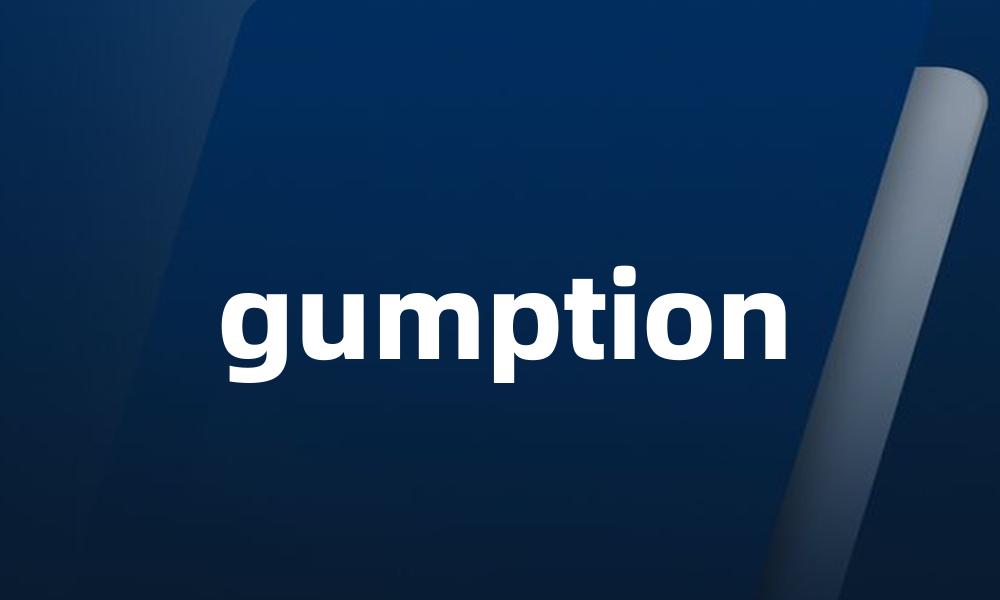 gumption