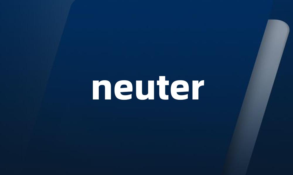 neuter