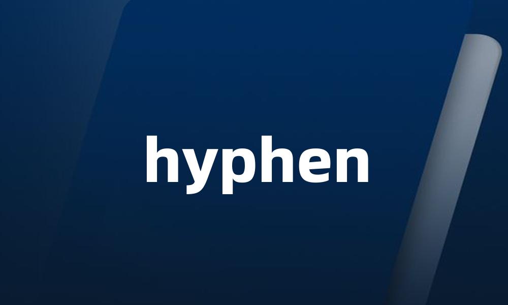 hyphen