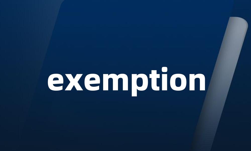 exemption