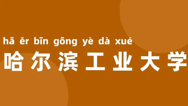 哈尔滨工业大学