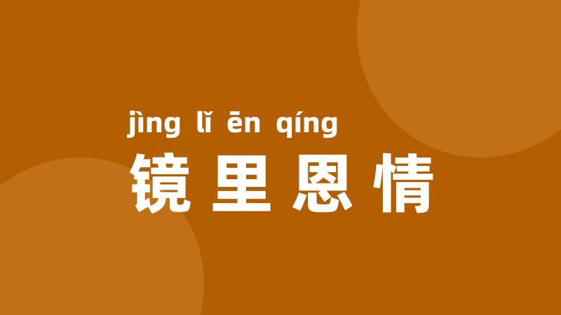 镜里恩情