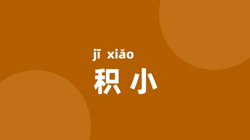 积小