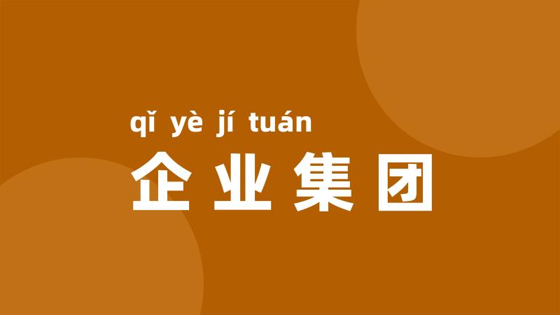 企业集团