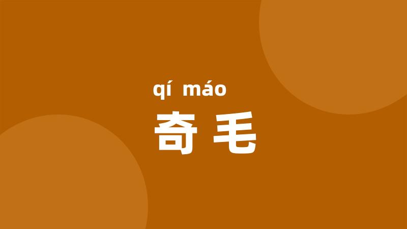 奇毛