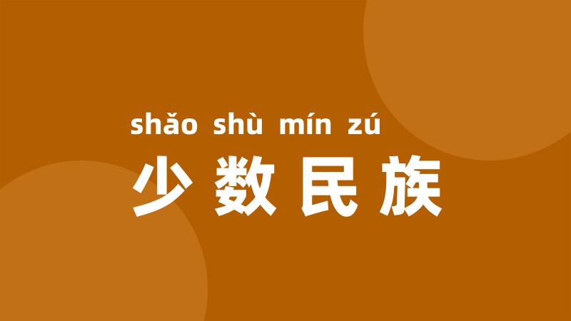 少数民族