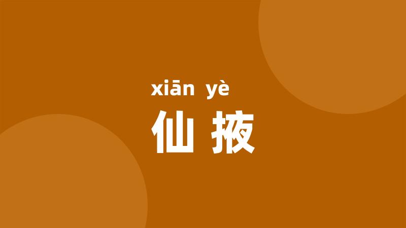 仙掖