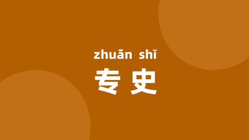 专史