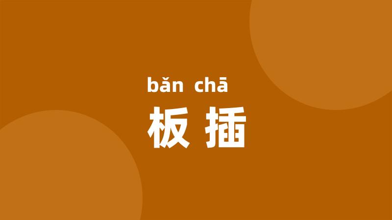 板插